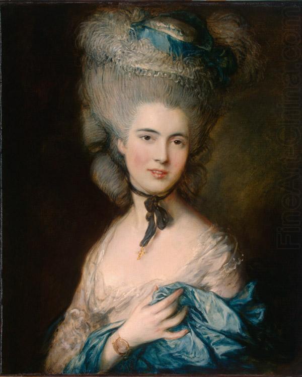 Thomas Gainsborough Woman in Blue (mk08) china oil painting image